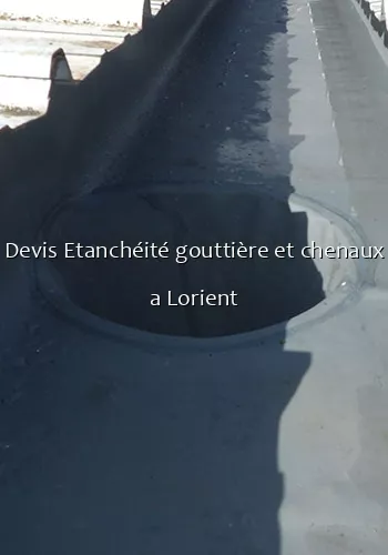 Étanchéité gouttière et chenaux à Lorient