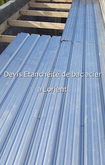 Étanchéité de bac acier à Lorient